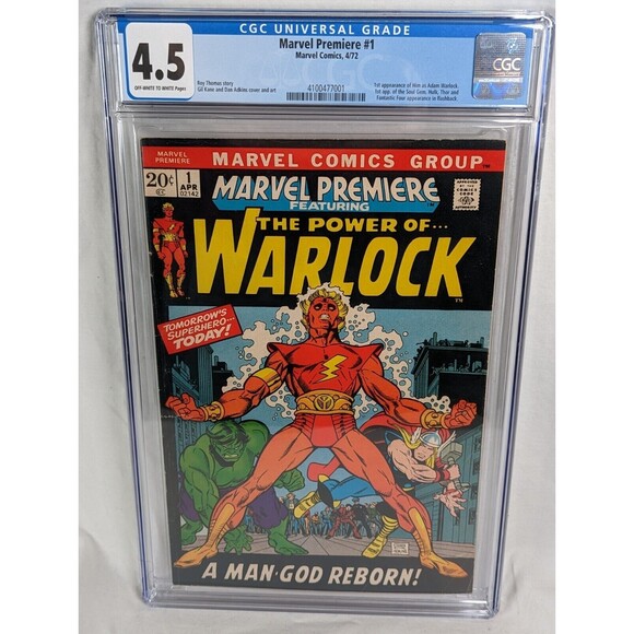 Marvel Premiere #1 The Power Of Warlock CGC 4.5 VG+ 1st App Him as Adam Warlock - Picture 1 of 7